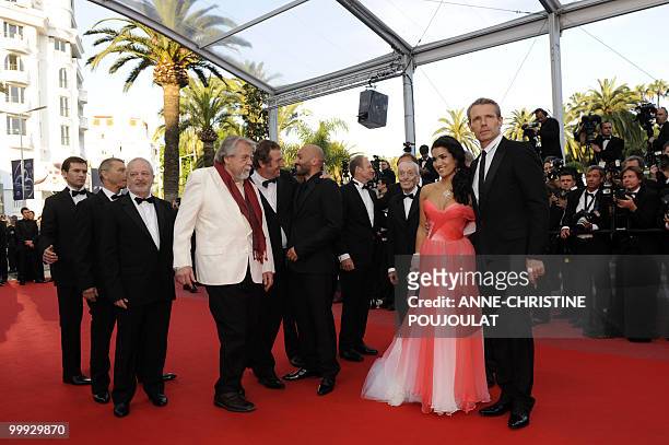 French actor Lambert Wilson, French actress Sabrina Ouazani, French actor Jacques Herlin, French actor Xavier Maly, French actor Farid Larbi, guest,...