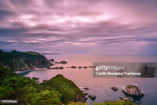 playa de silencio... - silencio stock pictures, royalty-free photos & images