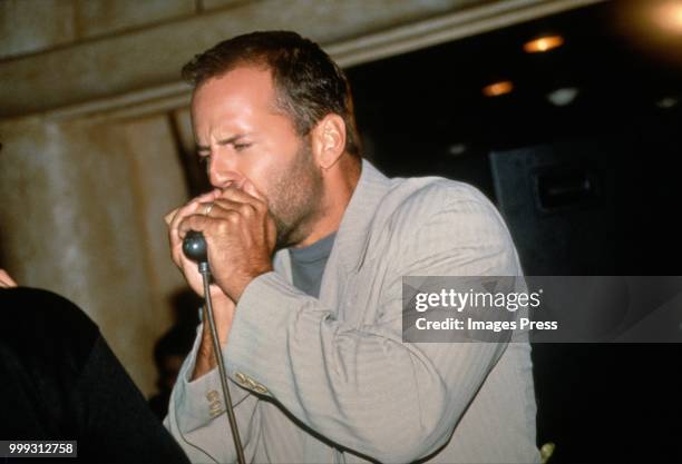 Bruce Willis at the Grand Opening of Planet Hollywood on October 22, 1991 in New York City.