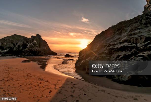 bedruthan steps - stubbs stock pictures, royalty-free photos & images