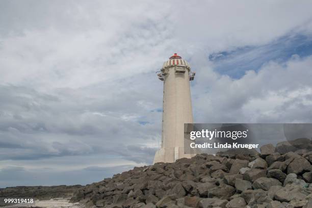 akranes lighthouse, iceland - akranes bildbanksfoton och bilder