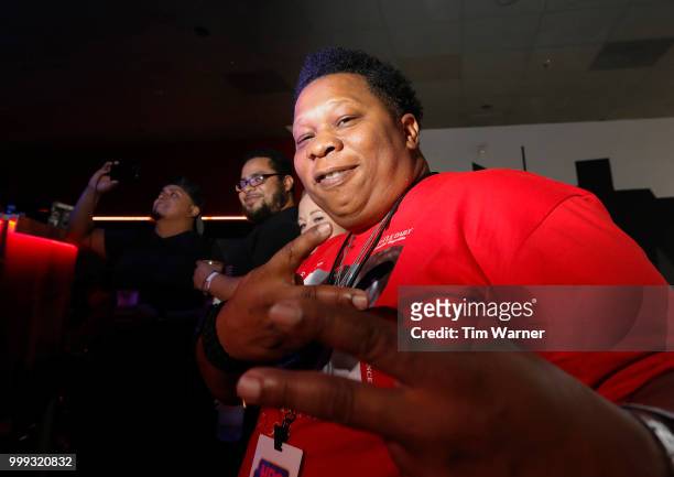 Rap artist Mannie Fresh poses for a photograph during HBO's Mixtapes & Roller Skates at the Houston Funplex on July 14, 2018 in Houston, Texas.