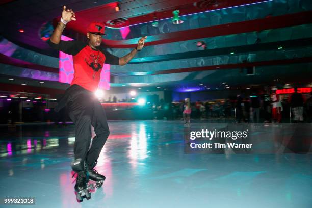 Guests skate during HBO's Mixtapes & Roller Skates at the Houston Funplex on July 14, 2018 in Houston, Texas.