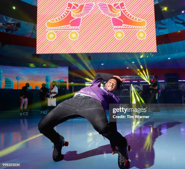 Guests skate during HBO's Mixtapes & Roller Skates at the Houston Funplex on July 14, 2018 in Houston, Texas.