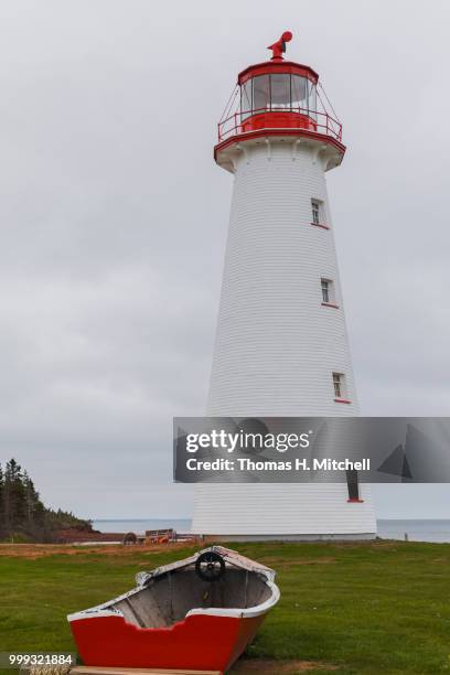 cdn-prince edward island-point prim-point prim lighthouse - edward koh stockfoto's en -beelden