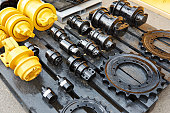 Spare parts chassis of construction machinery