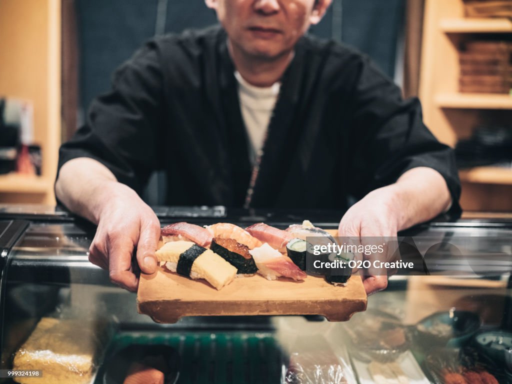 Tokyo Japan Sushi Chef-kok