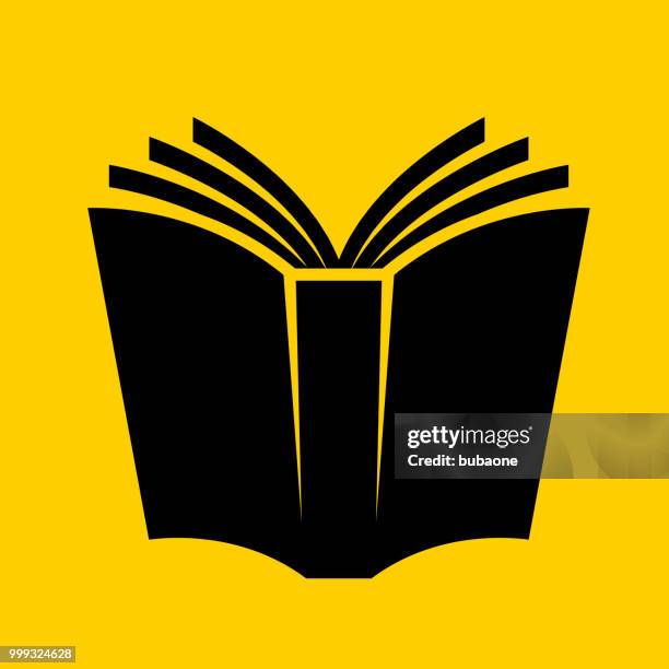 open book educational icon - flat open book stock illustrations