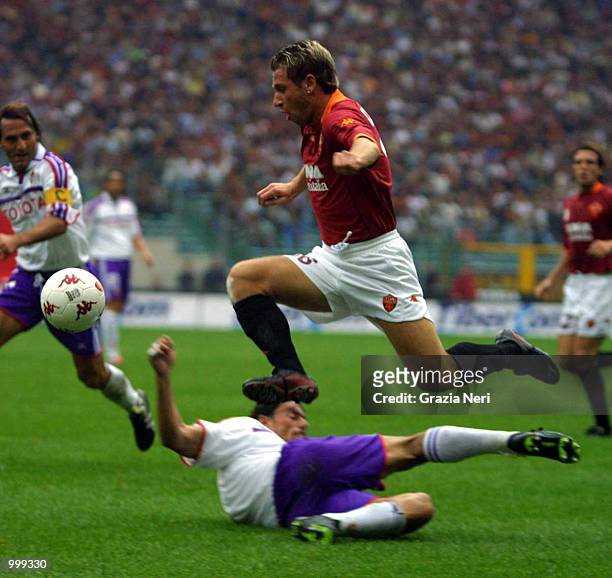 Antonio Cassano of Roma in action during the Serie A 4th Round League match between Roma and Fiorentina , played at the Olympic stadium, Rome....
