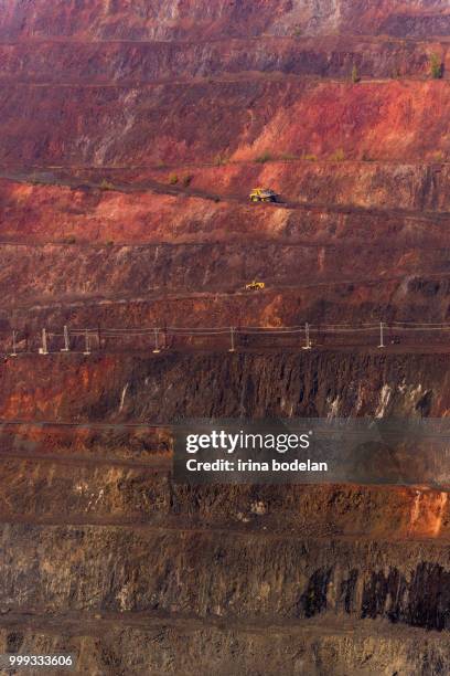 iron mining in east ukraine - iron mining stock pictures, royalty-free photos & images