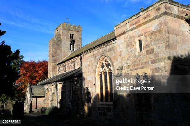 all saints church, ripley village, yorkshire dales, england, uk - ripley stock pictures, royalty-free photos & images