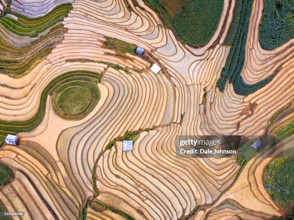 Mu Cang Chai Vietnam from Above