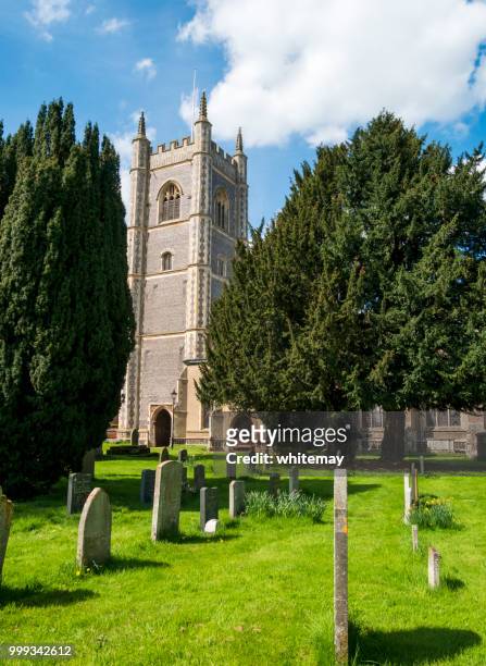 dedham church, essex - evergreen cemetery stock pictures, royalty-free photos & images