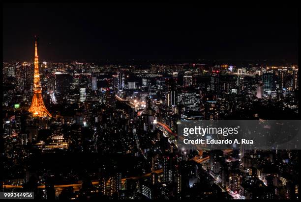 torre tokyo - rua stock-fotos und bilder