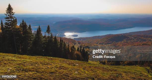 mont tremblant summit - mont tremblant stock pictures, royalty-free photos & images