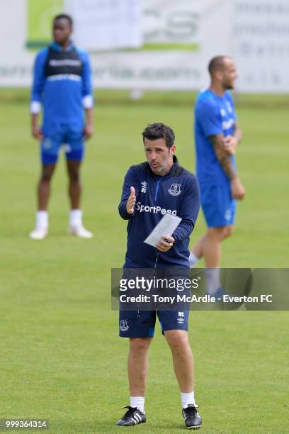 Marco Silva of Everton during the Everton training session ahead of the pre-season friendly match against ATV Irdning on July 14, 2018 in Liezen,...