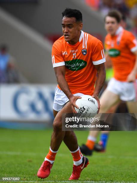 Laois , Ireland - 7 July 2018; Jemar Hall of Armagh during the GAA Football All-Ireland Senior Championship Round 4 match between Roscommon and...