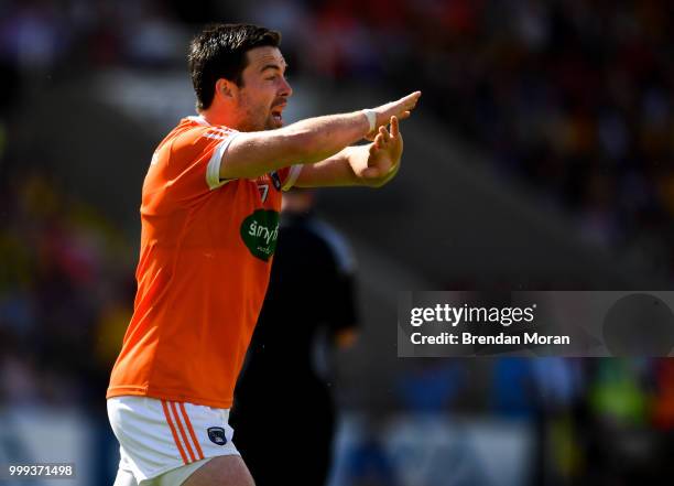 Laois , Ireland - 7 July 2018; Aidan Forker of Armagh during the GAA Football All-Ireland Senior Championship Round 4 match between Roscommon and...
