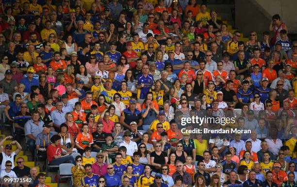 Laois , Ireland - 7 July 2018; Fans look on during the GAA Football All-Ireland Senior Championship Round 4 match between Roscommon and Armagh at...