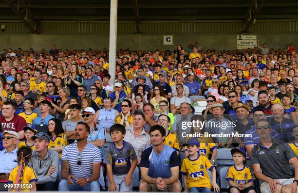Laois , Ireland - 7 July 2018; Roscommon fans look on during the GAA Football All-Ireland Senior Championship Round 4 match between Roscommon and...