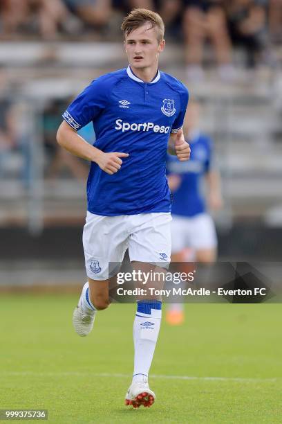 Callum Connolly of Everton during the pre-season friendly match between ATV Irdning and Everton on July 14, 2018 in Liezen, Austria.
