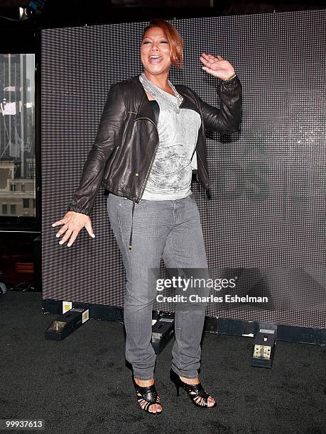 Singer/actress Queen Latifah attends the 2010 BET Awards nominees, host and performers announcement at 230 Fifth Avenue on May 18, 2010 in New York...