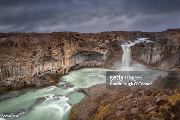 aldeyjarfoss - o’connor stock pictures, royalty-free photos & images