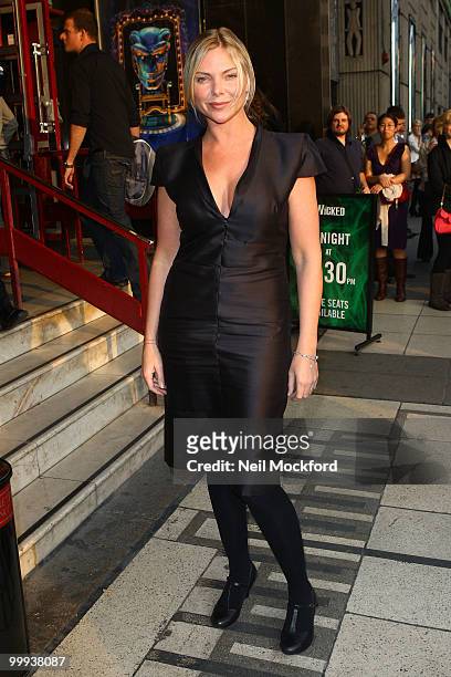 Samantha Janus attends a press night of 'Wicked', as Lee Mead joins the cast, on May 18, 2010 in London, England.