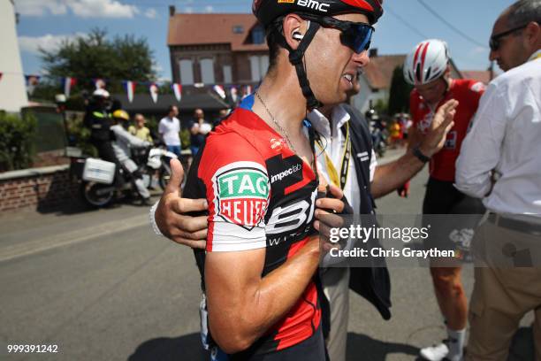 Richie Porte of Australia and BMC Racing Team / Crash / Injury / Doctor / Medical / Abandon / Broken collar bone / during the 105th Tour de France...