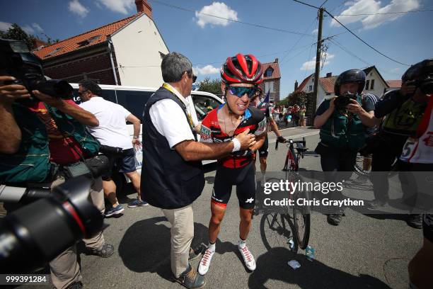 Richie Porte of Australia and BMC Racing Team / Crash / Injury / Doctor / Medical / Abandon / Broken collar bone / during the 105th Tour de France...