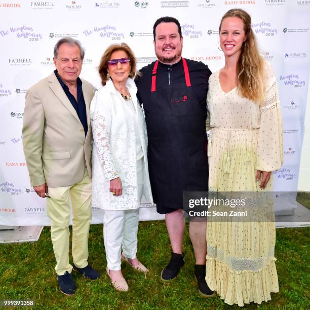 Samuel Waxman M.D., Marion N. Waxman, Chef Matt Lambert and Barbara Lambert attend The Samuel Waxman Cancer Research Foundation 14th Annual The...