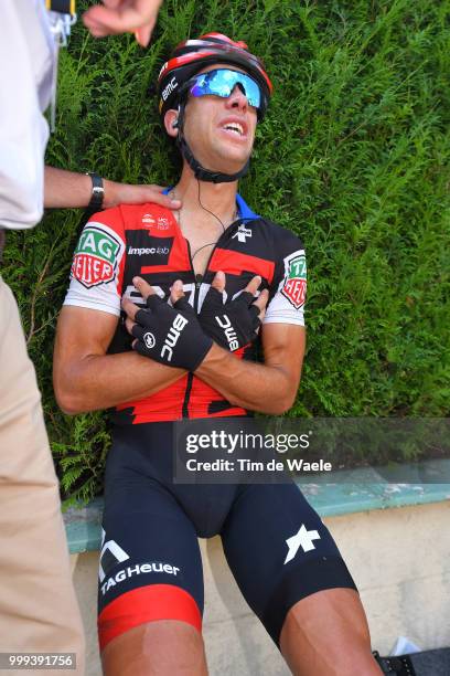 Richie Porte of Australia and BMC Racing Team / Crash / Injury / Doctor / Medical / Abandon / Broken collar bone / during the 105th Tour de France...