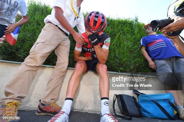 Richie Porte of Australia and BMC Racing Team / Crash / Injury / Doctor / Medical / Abandon / Broken collar bone / during the 105th Tour de France...