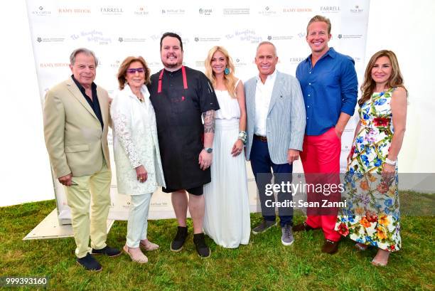 Samuel Waxman M.D., Marion N. Waxman, Chef Matt Lambert, Ramy Brook Sharp, Joe Farrell, Chris Wragge and Maria Fishel attend The Samuel Waxman Cancer...