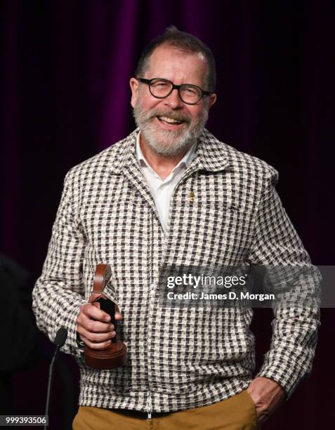 Neil Armfield AO receives best direction of an opera at the 18th Annual Helpmann Awards Curtain Raiser on July 15, 2018 in Sydney, Australia. Held at...