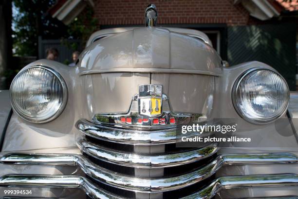 An Opel vintage car is standing in a hall owend by the Degener brothers in Vreden, Germany, 06 July 2017. The brothers have been collecting Opel...