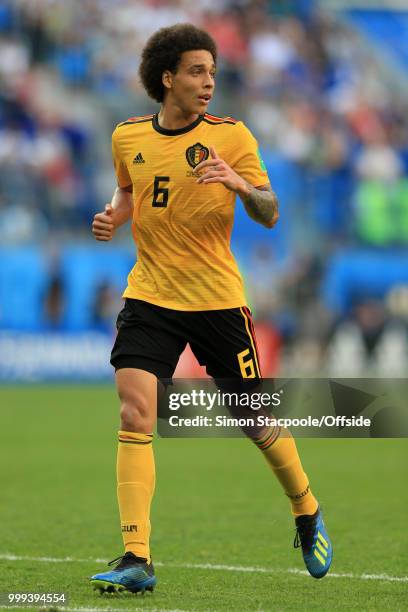 Axel Witsel of Belgium in action during the 2018 FIFA World Cup Russia 3rd Place Playoff match between Belgium and England at Saint Petersburg...