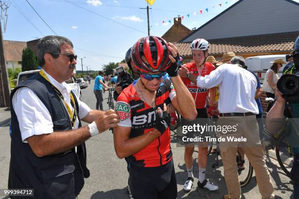 Jens Keukeleire of Belgium and Team Lotto Soudal / Richie Porte of Australia and BMC Racing Team / Crash / Injury / Doctor / Medical / Abandon /...