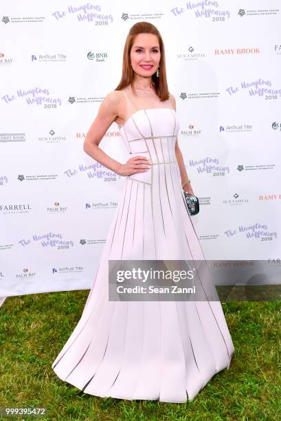 Jean Shafiroff attends The Samuel Waxman Cancer Research Foundation 14th Annual The Hamptons Happening on July 14, 2018 in Bridgehampton, New York.