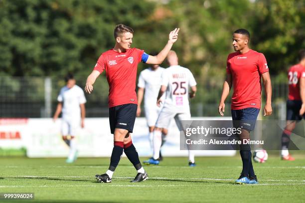 Julien Laporte of Clermont during the Friendly match between Montpellier and Clermont Ferrand on July 14, 2018 in Mende, France.