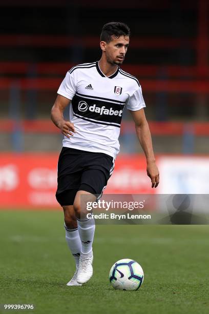 Rui Fonte of Fulham in action during the pre-season friendly between Reading and Fulham at the EBB Stadium on July 14, 2018 in Aldershot, England.