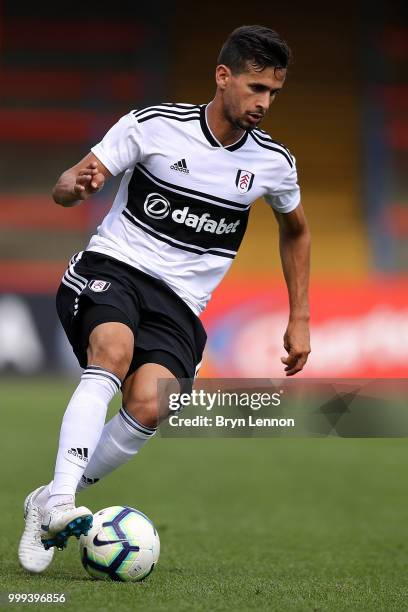 Rui Fonte of Fulham in action during the pre-season friendly between Reading and Fulham at the EBB Stadium on July 14, 2018 in Aldershot, England.