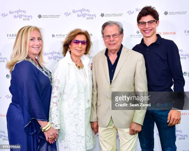 Laurie Shaffran, Marion N. Waxman, Samuel Waxman M.D. And Guest attend The Samuel Waxman Cancer Research Foundation 14th Annual The Hamptons...