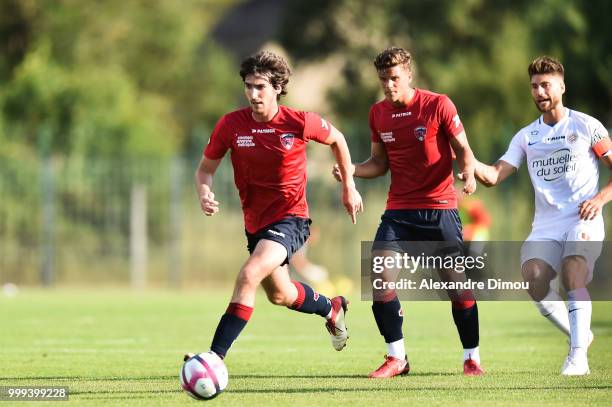 Lorenzo Rajot of Clermont during the Friendly match between Montpellier and Clermont Ferrand on July 14, 2018 in Mende, France.