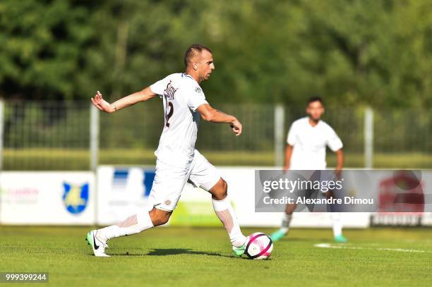 Petar Skuletic of Montpellier during the Friendly match between Montpellier and Clermont Ferrand on July 14, 2018 in Mende, France.