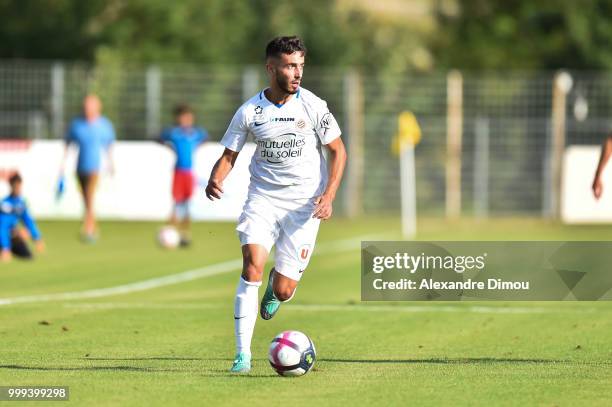 Killian Sanson of Montpellier during the Friendly match between Montpellier and Clermont Ferrand on July 14, 2018 in Mende, France.