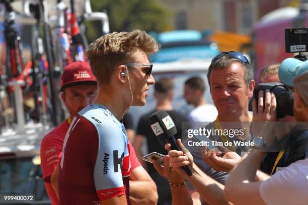 Start / Marcel Kittel of Germany and Team Katusha / Interview / during the 105th Tour de France 2018, Stage 9 a 156,5 stage from Arras Citadelle to...