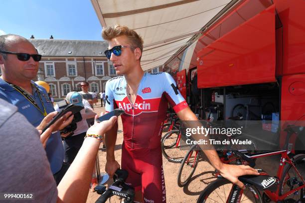 Start / Marcel Kittel of Germany and Team Katusha / Interview / during the 105th Tour de France 2018, Stage 9 a 156,5 stage from Arras Citadelle to...