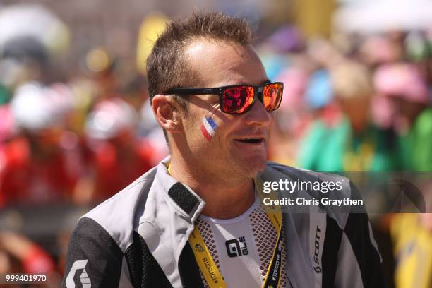 Start / Thomas Voeckler of France / ex-cyclist / during the 105th Tour de France 2018, Stage 9 a 156,5 stage from Arras Citadelle to Roubaix on July...