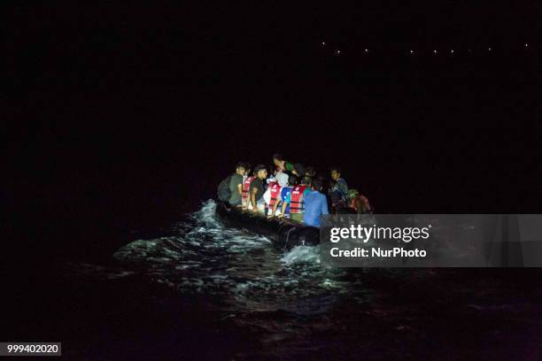 The Hellenic Coast Guard crew with the vessel 602 based in Mithimna or Molyvos, in the northern part of Lesvos island, did find in the night and lead...